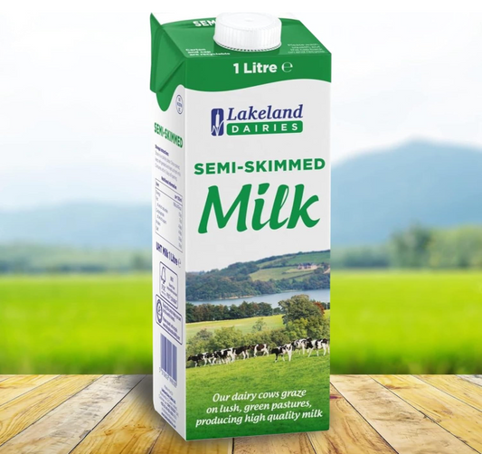 Lakeland Dairies Long Life Semi Skimmed Milk - 12x1ltr