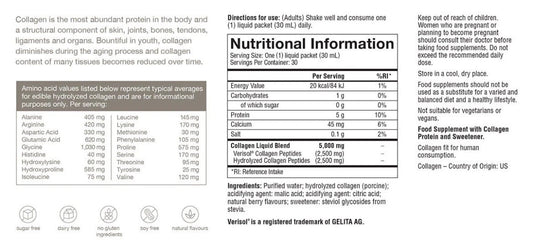 Youtheory Collagen Liquid 5000mg - Berry Flavor | 30ct Ready-to-Drink Boost