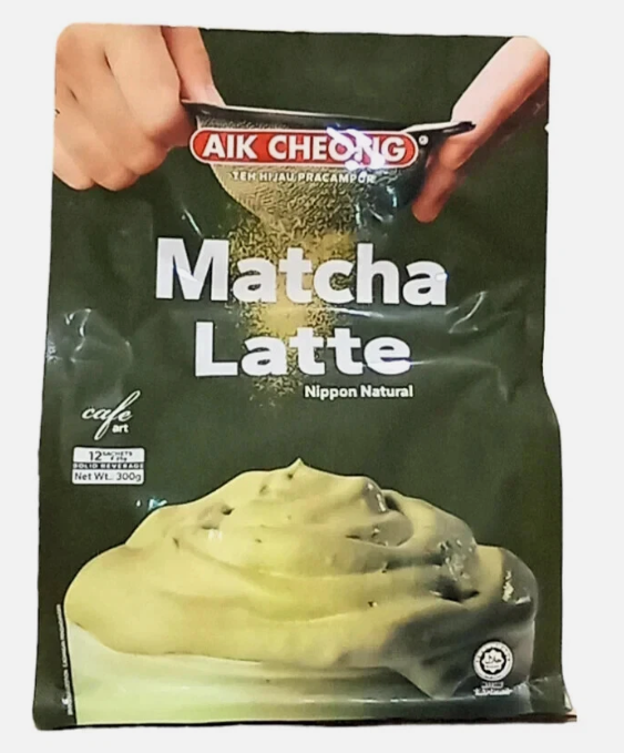 Aik Cheong Matcha Latte - Easy to make - 12 x 25g