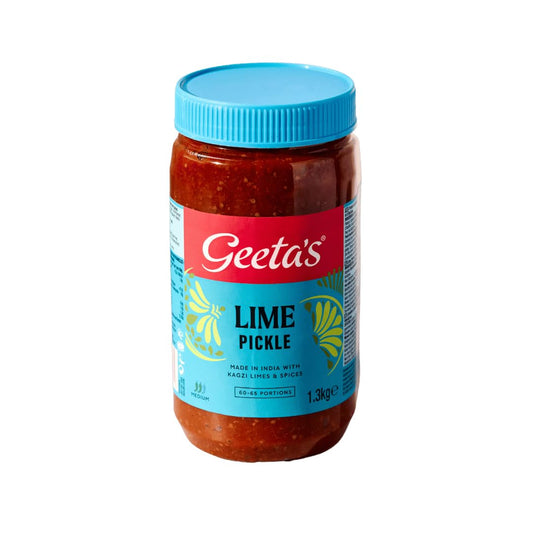 Geeta's Lime Pickle 1.3kg - Indian Pickle Jar The Real Flavour of India No Artificial Flavours or Colours Ready to Serve Pickles