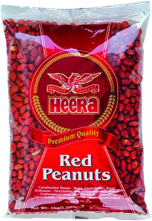 Heera | Red Peanuts | 1kg | Red Peanut | Natural Nut | Indian Origin | High Protein