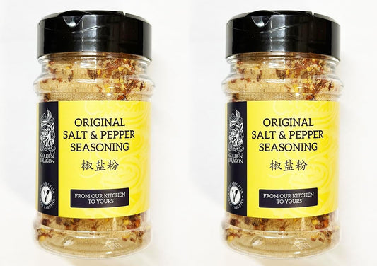 Golden Dragon Salt & Pepper Seasoning  300g | Authentic Chinese-Style Spice Blend (Pack of 2)