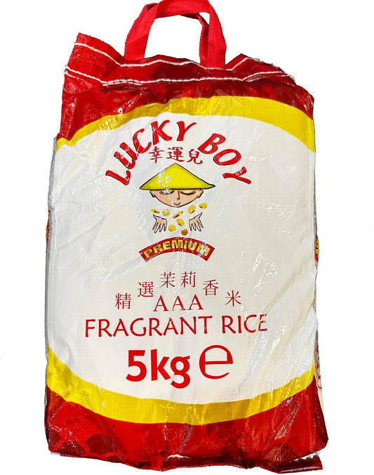 LUCKY BOY FRAGRANT SCENTED RICE | 5Kg Bag | Catering Size (Pack of 2x5Kg)