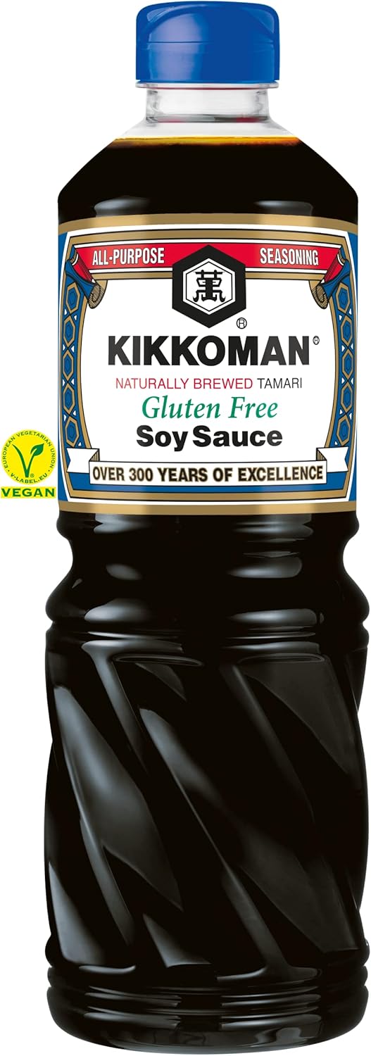 Kikkoman Tamari Gluten free Soy Sauce, 1 Litre, Naturally Brewed
