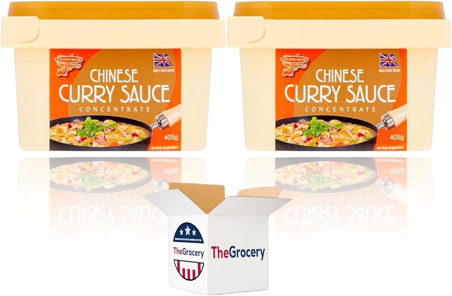 Chinese Curry Sauce Paste Concentrate 405g - Pack of 2 (Mild)