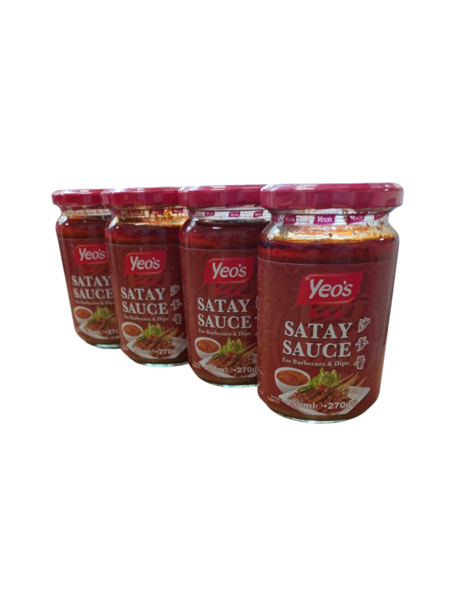 Yeo's Satay Sauce 250 ml (Pack of 4)