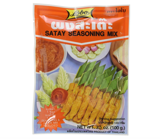 Lobo Satay Seasoning Mix 100 g (Pack of 6)