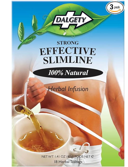 Dalgety Effective Slimline Herbal Infusion 3x40g Cartons - 100% Natural, Caffeine Free Tea (Total 54 Teabags) – Our Slimming Tea is Packed with Unique Health Benefits (3 Pack)