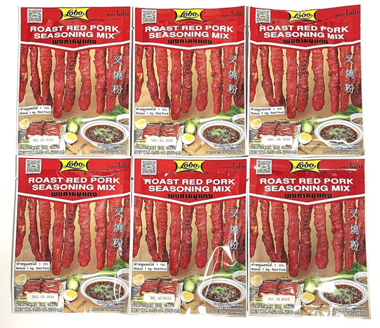 Lobo Thai Roast Red Pork Seasoning Mix 100gr each (6 Pack)