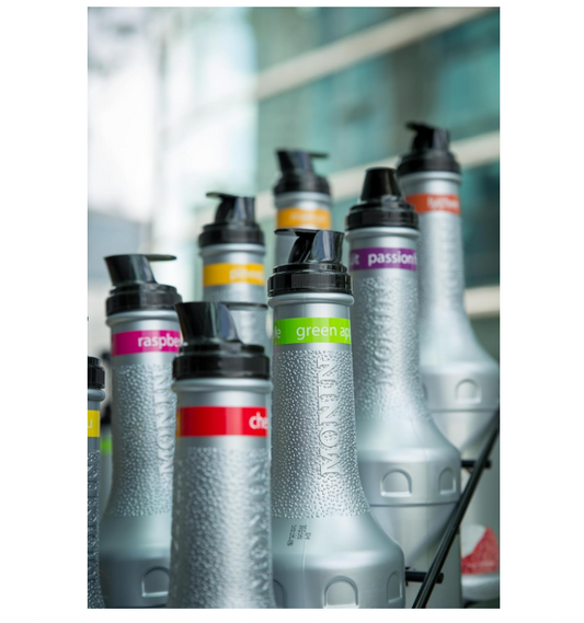 MONIN Raspberry Fruit Mix Puree 1L for Cocktails, Smoothies and Mocktails. Vegan-Friendly, Allergen-Free, 100% Natural Flavours and Colourings. 2-in-1 Raspberry Puree and Sugar Syrup Hybrid