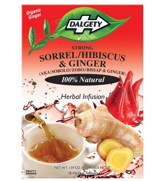 Dalgety Sorrel/Hibiscus & Ginger Herbal Infusion 3x45g Cartons (3 Pack)
