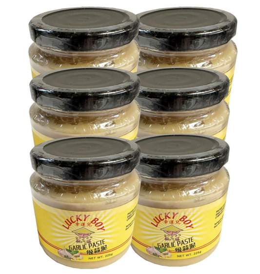 Lucky Boy Garlic Paste Pack of 225grm (6 PACK, 6, count)