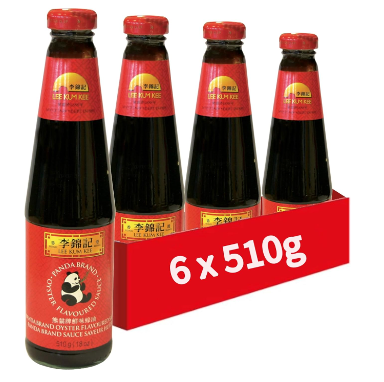 Lee Kum Kee Panda Brand Oyster Flavoured Sauce, 510 g (Pack of 6)