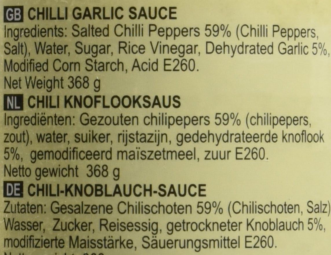 Lee Kum Kee Chilli Garlic Sauce 368 g (Pack of 2)