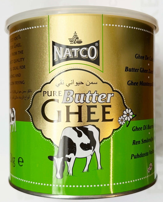 NATCO Pure Butter Ghee | 2Kg | TIN | + Free 1Kg Basmati RICE