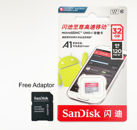 SanDisk 32GB Ultra SDHC SD Card Class 10 UHS-I Memory Card 120MB/S For Camera
