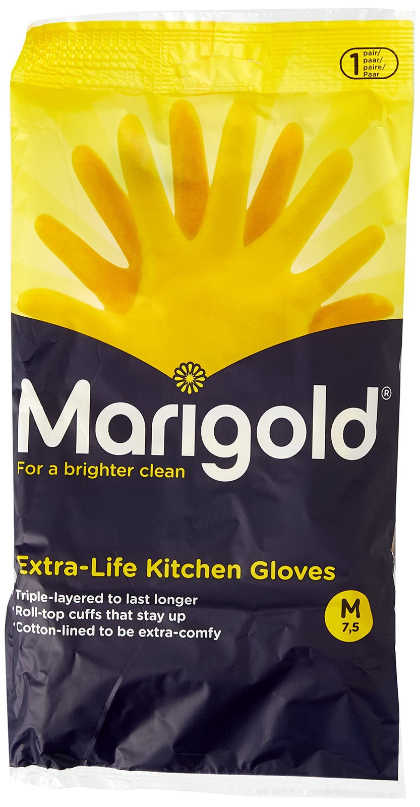 MARIGOLD GLOVES KITCHEN - VARIOUS SIZES | (6 PACK) Yellow