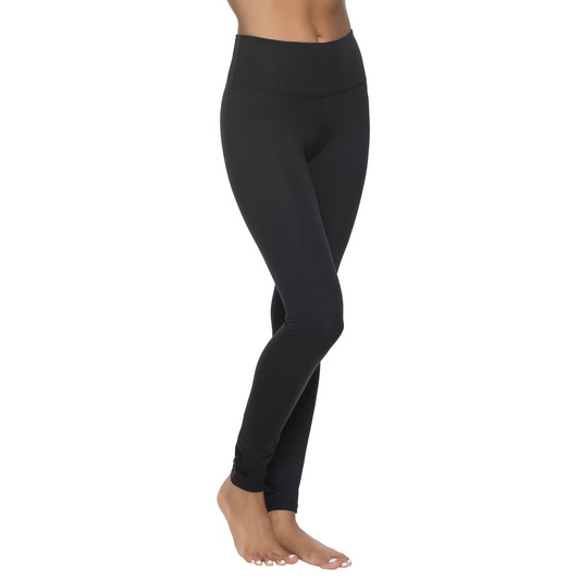 Jezebel Wide Waistband Velour Legging - Large - Black - Brand New