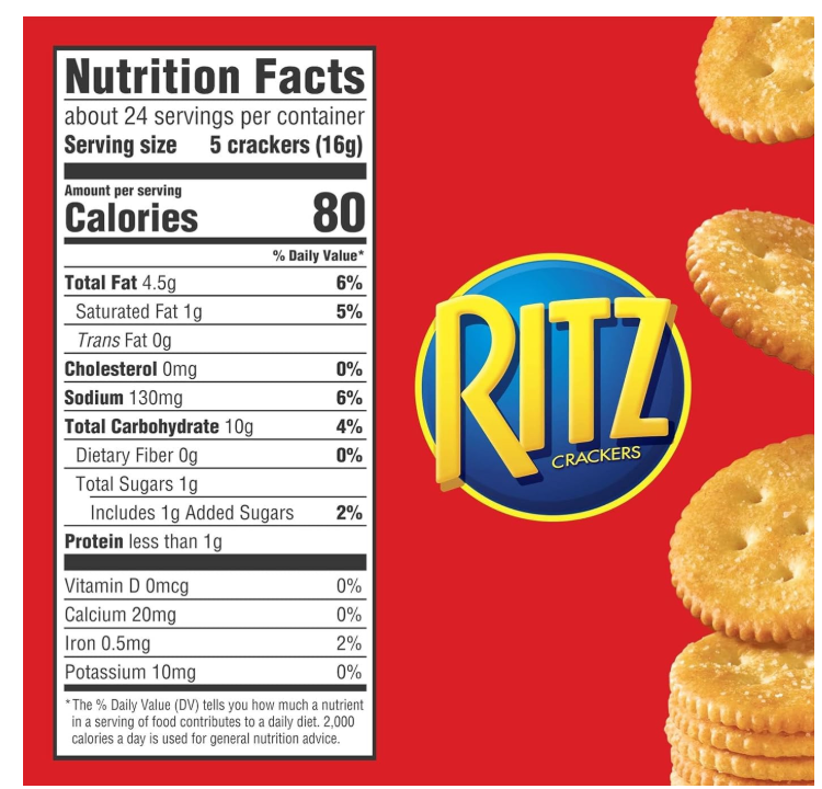 Ritz Original Crackers Pack of (8 Pack X 150g)