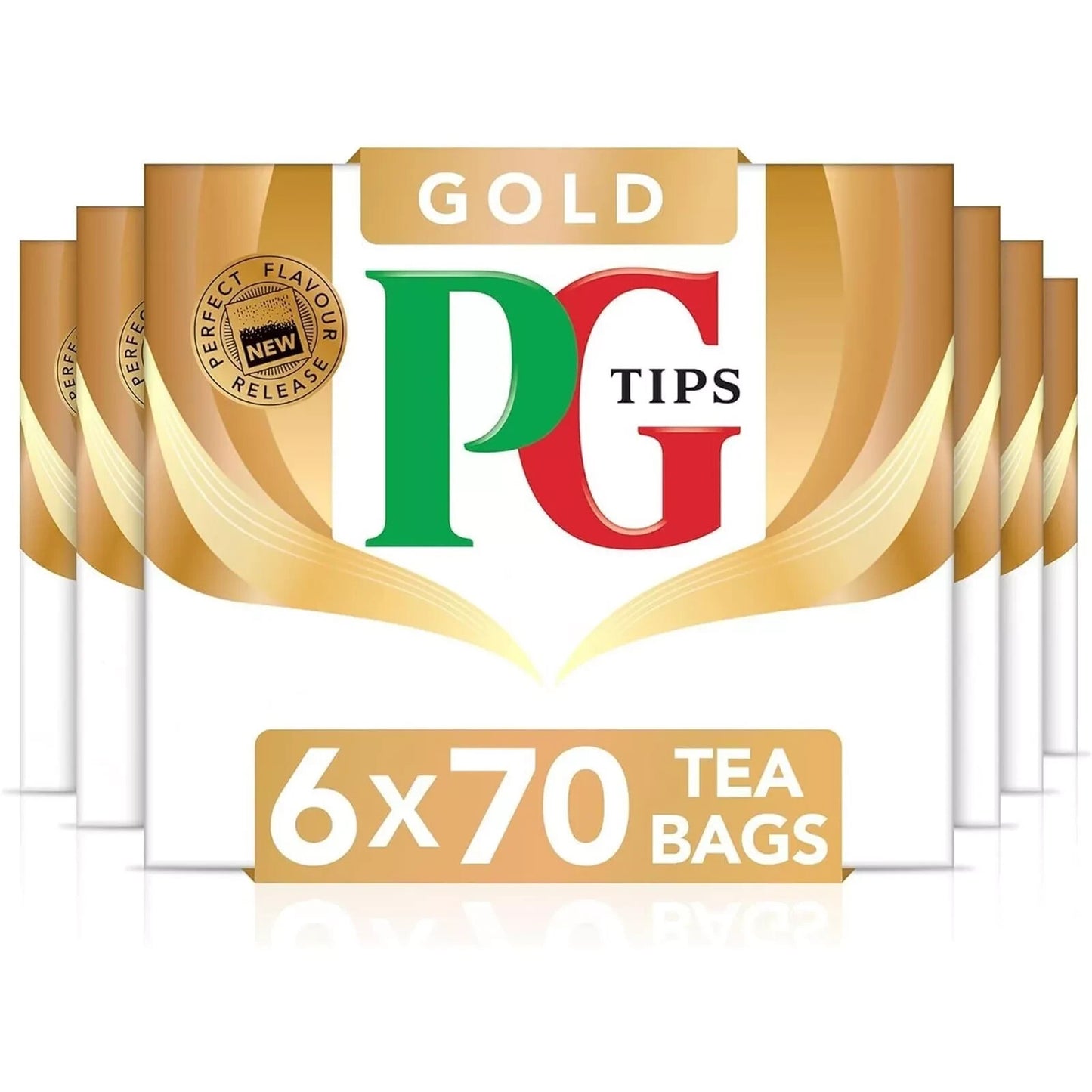 PG Tips 70s Special Blend Gold 6x203g (6x70) 420 Tea Bags SAKA