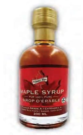 Canadian Turkey Hill Maple Syrup | Amber | Grade A | Various Size | Gift Set | with Lucky Boy greetings (200ml Glass)