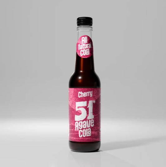 51 Agave Cola | Different Flavours | ORIGINAL-CHERRY-SPICED-TROPICAL | Naturally Sweetened | Gluten-Free | 12x275ml | 12 PACK by LuckyBoy SAKA
