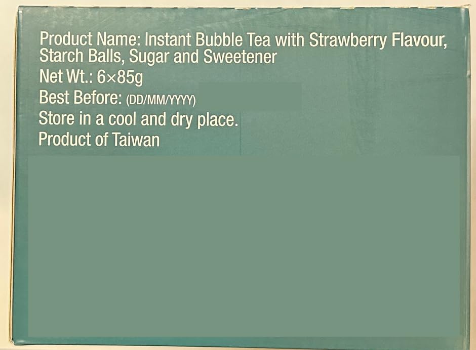 BOBA TEA | Bubble Tea Kit Gift Box - Each Box has 24 Pieces | Flavoured with | Strawberry | Matcha | Milk Tea | Brown Sugar | by SAKA