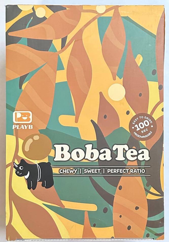 BOBA TEA | Bubble Tea Kit Gift Box - Each Box has 24 Pieces | Flavoured with | Strawberry | Matcha | Milk Tea | Brown Sugar | by SAKA