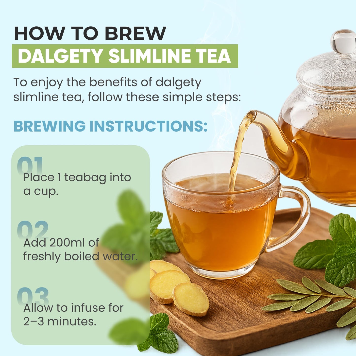 Dalgety Effective Slimline Herbal Infusion 40g Carton - 100% Natural, Caffeine Free Tea (Total 18 Teabags) – Our Slimming Tea is Packed with Unique Health Benefits