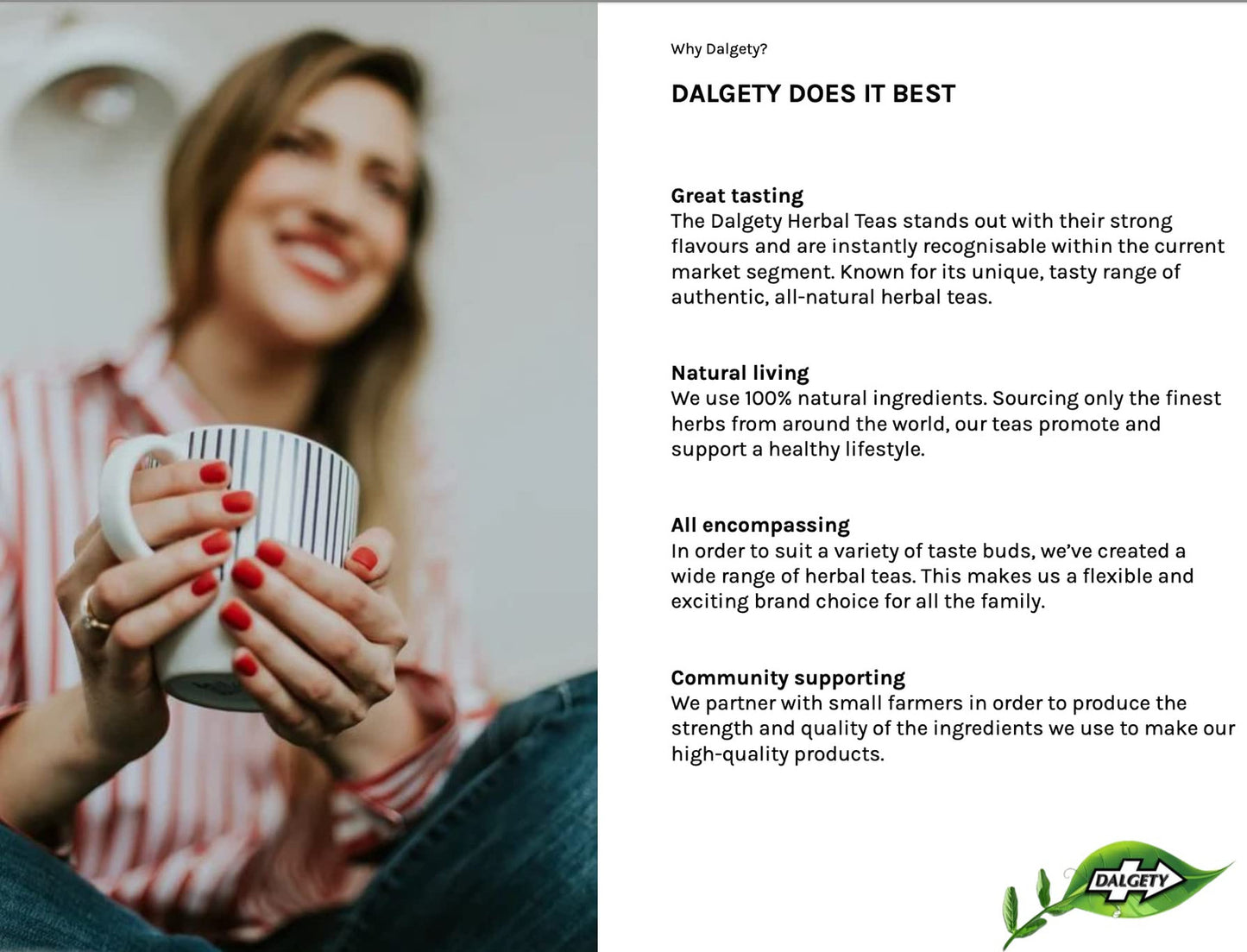 Dalgety Ginseng&Ginger Herbal Infusion TEA 122g 100% Natural, Caffeine Free