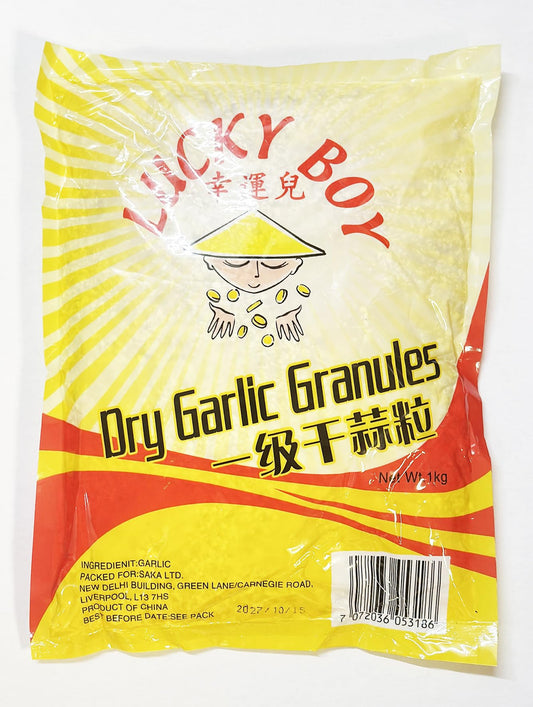 LUCKY BOY Garlic Granules | Catering Size | 1Kg Bag |