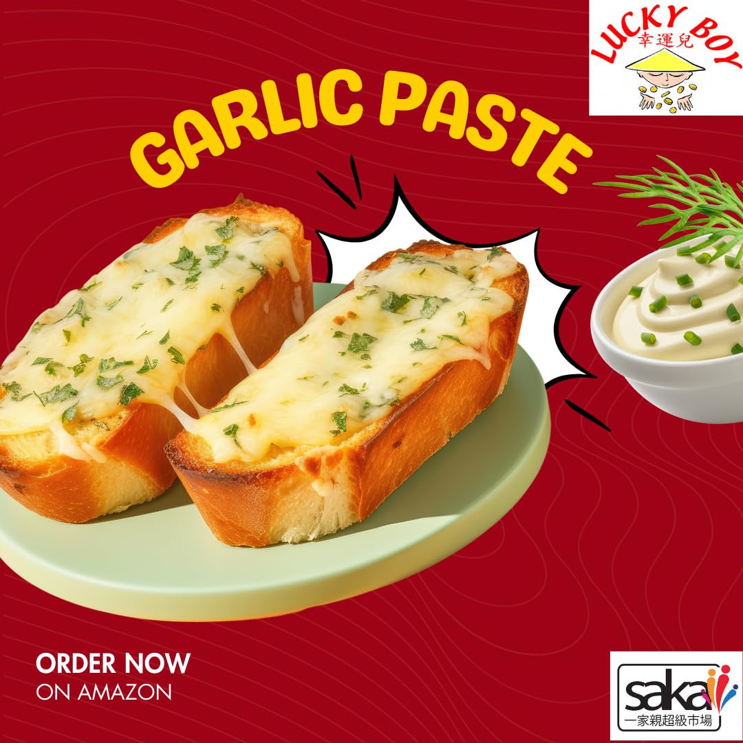 LUCKY BOY Garlic Paste | 1Kg JAR | Catering Size (Pack of 4x1Kg)