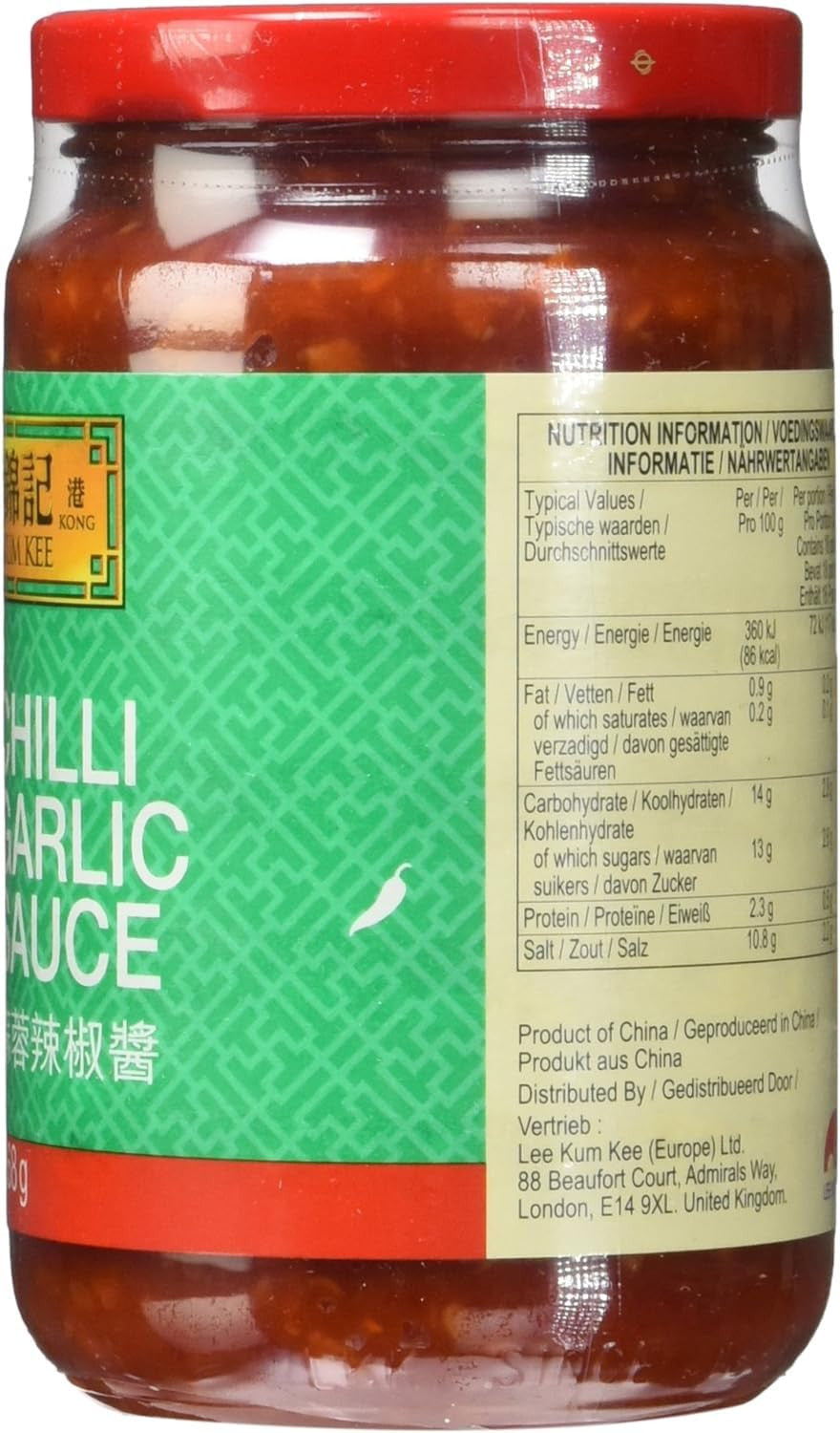 Lee Kum Kee Chilli Garlic Sauce 368 g (Pack of 2)