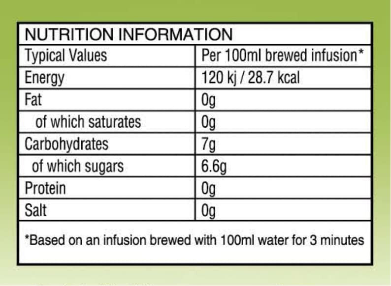 Dalgety Ginseng&Ginger Herbal Infusion TEA 122g 100% Natural, Caffeine Free