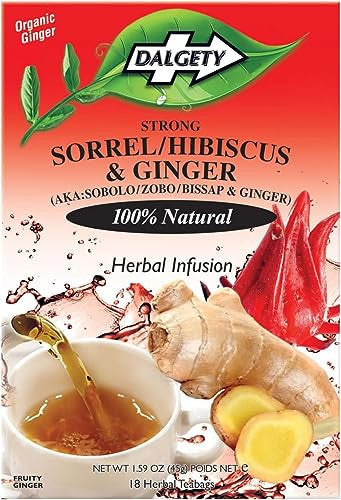 Dalgety Sorrel/Hibiscus & Ginger Herbal Infusion 3x45g Carton 100% Natural