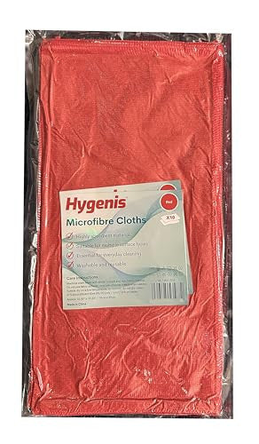 LuckyBoy Hygenis (10) Microfibre Cleaning Cloths Car Bathroom Towels, 39x39 cm